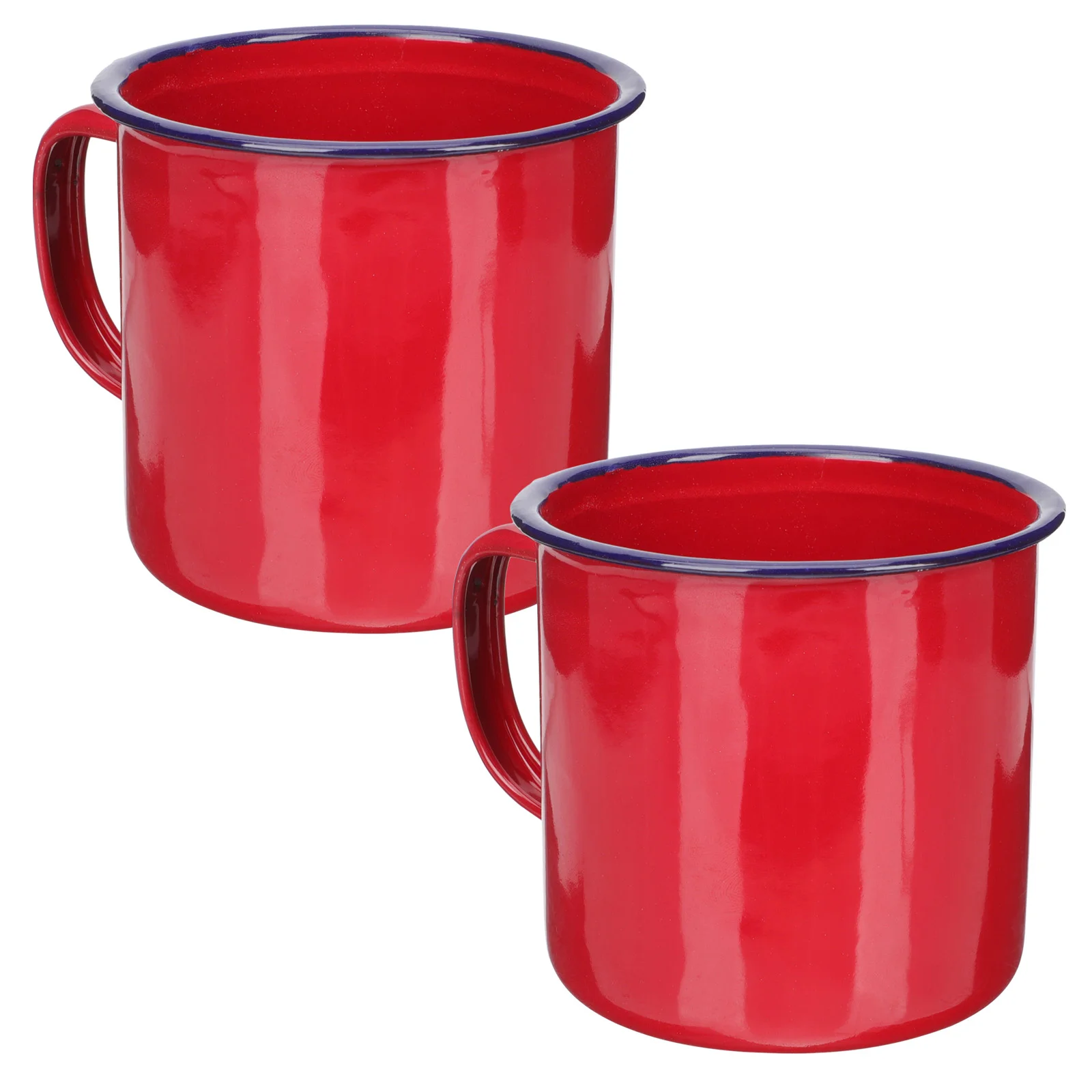 

2pcs Enamel Cups Cappuccino Cups Enamel Mug Cup Camping Tin Mug Enamel Espresso Cups Old Enamel Cup Morning Mug