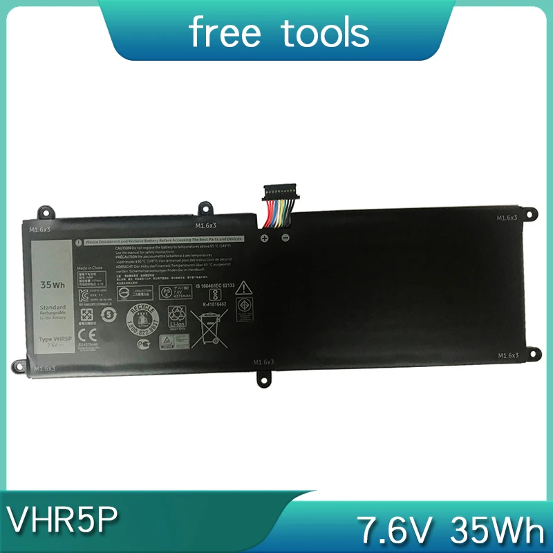Новый аккумулятор для ноутбука VHR5P 7 6 в 35 Втч планшета DELL Latitude 11 5175 XRHWG RHF3V PRR5V ZYVP1