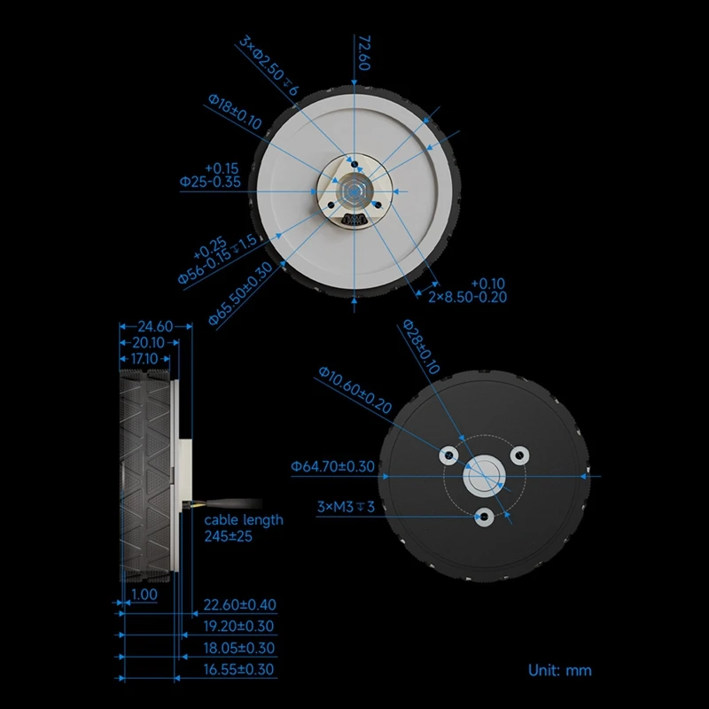 Серводвигатель DDSM210 с прямым приводом низкой скоростью и высоким крутящим