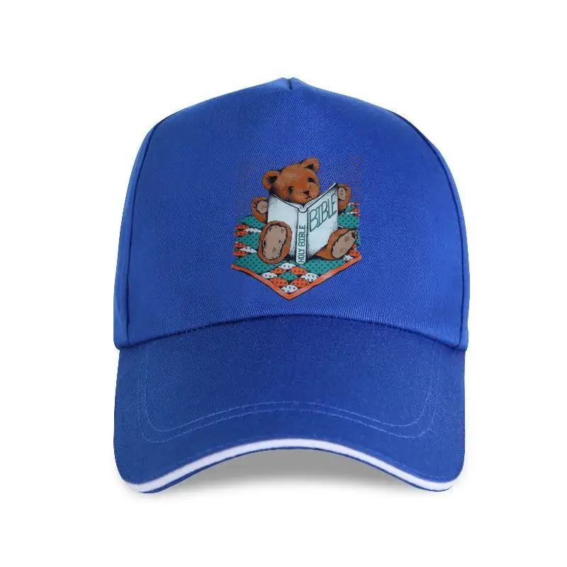 НОВАЯ шапка белая Медведь тедди с Библией! Весенняя церковная бейсболка среднего