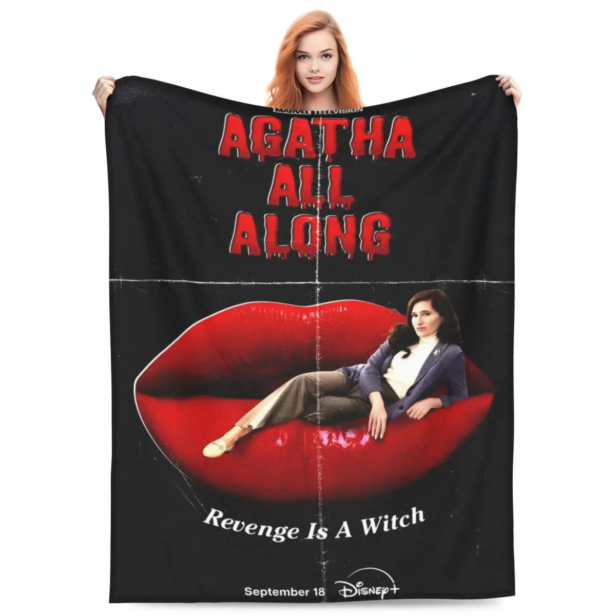 Вязаные одеяла Agatha Harkness бархатное ультрамягкое одеяло All Along для постельного