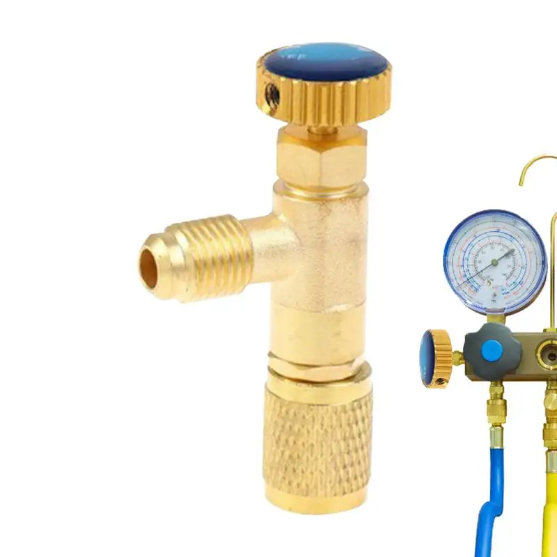 

Air Conditioner Air Conditioning Tool Air Conditioner Filling Safety R410a R22 Refrigerant 1/4 Safety Adapter Air Conditioning