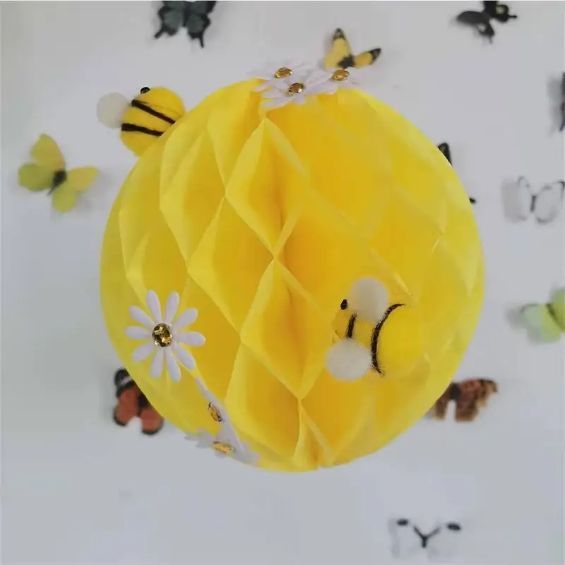 

Creative Pendant Honeycomb Ball Pendant Birthday Wedding Party Baby Shower Home Furnishing Guest Bedroom DIY Crafts Decoration