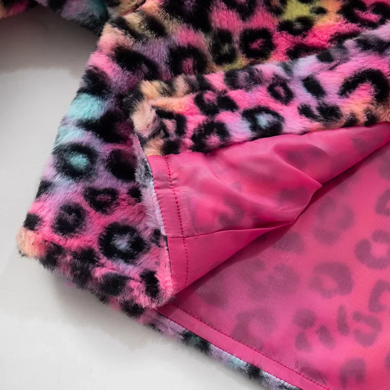 Комплект из искусственной кожи в стиле пэчворк с леопардовым принтом