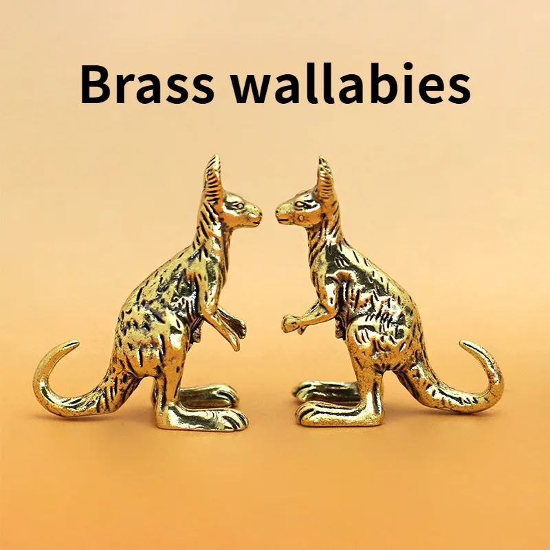 Латунная статуэтка кенгуру жак годбу кенгуру малу