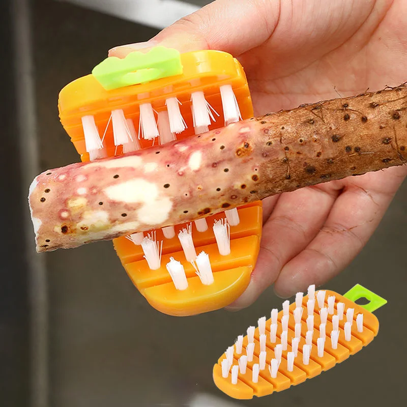 

Kitchen fruit and vegetable cleaning brush flexible cleaning brush household tools multifunctional vegetable cleaning brush