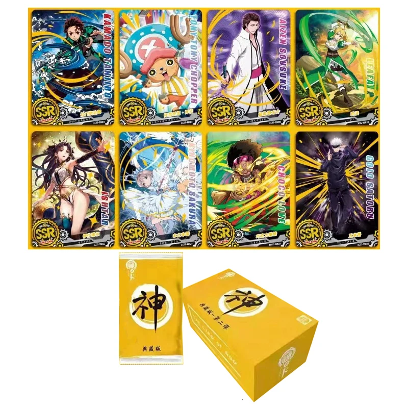 

12/24/48BOX Wholesale The Card Of God Death Collection Paper Card UR Ryusen Motoyanagi Kid Table Toys Collection Christmas Gift