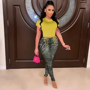 Casaul Women Tracksuit Two Piece Set Shirt + Long Pants Sportsuit Streetwear Matching Set Clothes For Women Outfit 1