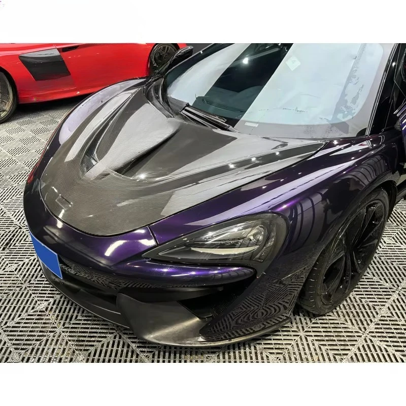 Фото Новинка для 540S/570S/600LT: капот и крышка двигателя из сухого карбона в стиле N. Высококачественная установка на болтах с крепежными элементами. 100% совместимость. №2