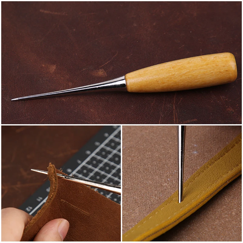 28pcs/set Leather Sewing Kit Large-Eye Stitching Needles Waxed Thread Hand Tools for DIY Craft Tool |