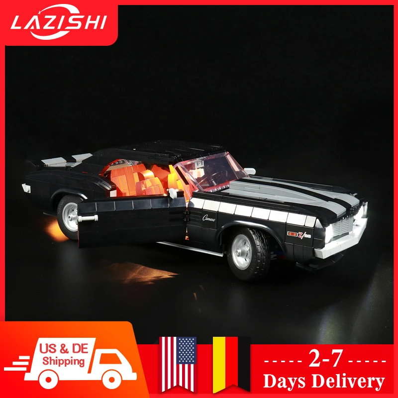 

Lazashi LED Light Kit For 10304 Chevroleted Camaro Z28 DIY Toys Set Not Included Building Blocks Only Lighting Kit