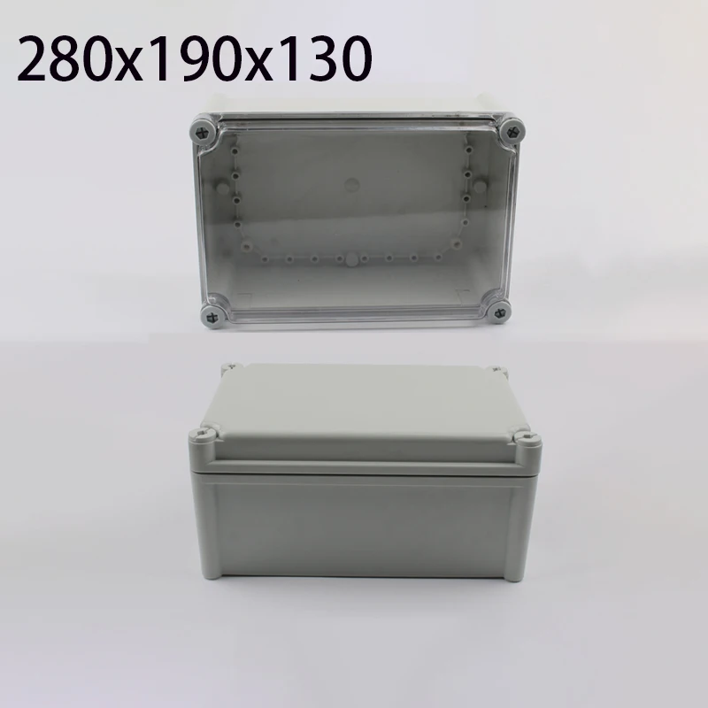 

280X190X130 waterproof plastic box, IP67 electronic box, instrument design, electrical design box, ABS, outdoor, junction box