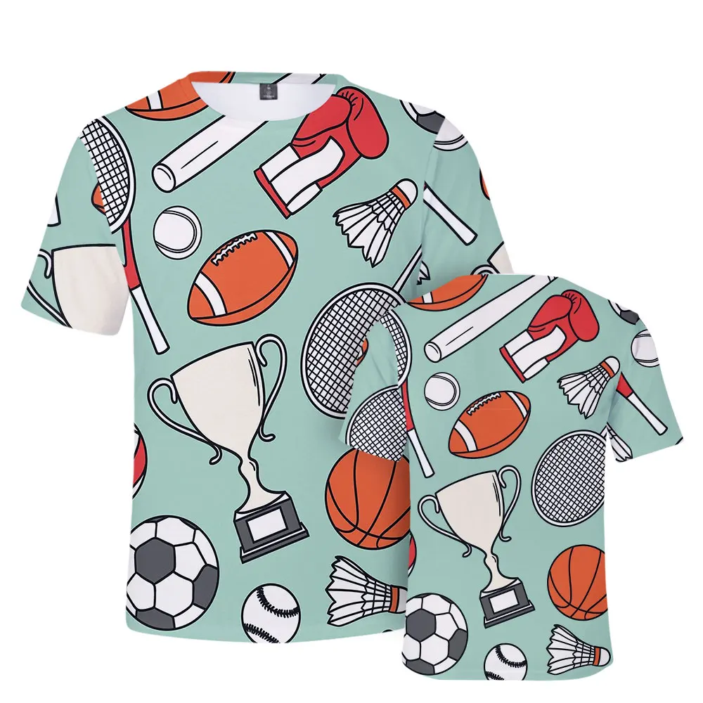 

Lianshuo 2022 Summer Football 3D Print Beach Casual O-Neck Short Sleeve Men's Clothing Oversized T-shirts Streetwear Loose Top