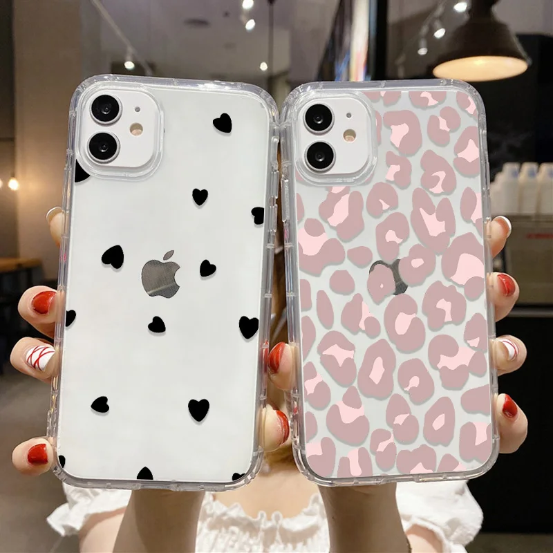 

Silicon Case For iPhone 14 Pro Max Cover iPhone 13 Pro Max 12 11 7 8 Plus XR X Xs Max SE 2022 Iphone14 Funda Transparent Coque