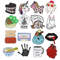 cartoon heart organ metal pins cute animals enamel brooch custom cup toothbrush alloy lapel badges backpack accessories jewelry
