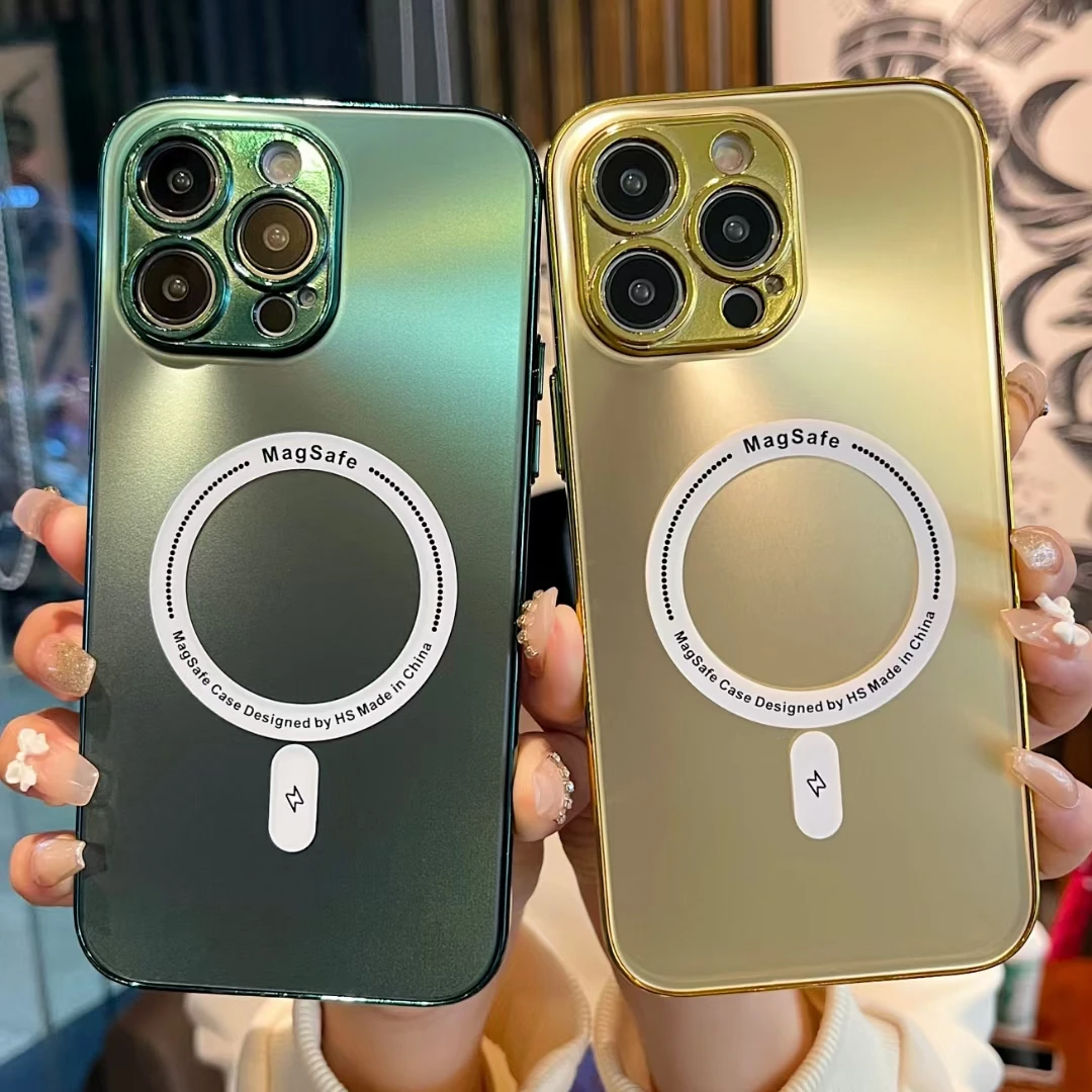 Matte Gradient AG Anti-Scratch Anti-Fingerprint Case For Magsafe For iPhone 14 Pro Max 13 12 Magnetic Wireless Charging Cover