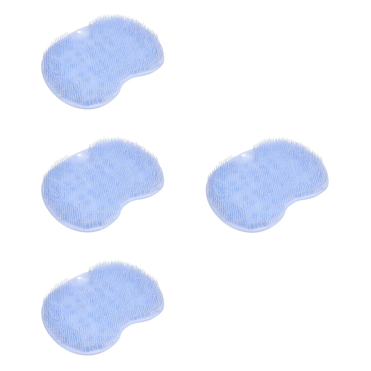 

4pcs Cleansing Pad Suction Back Scrub Pad Exfoliating Brush Bathroom Pad