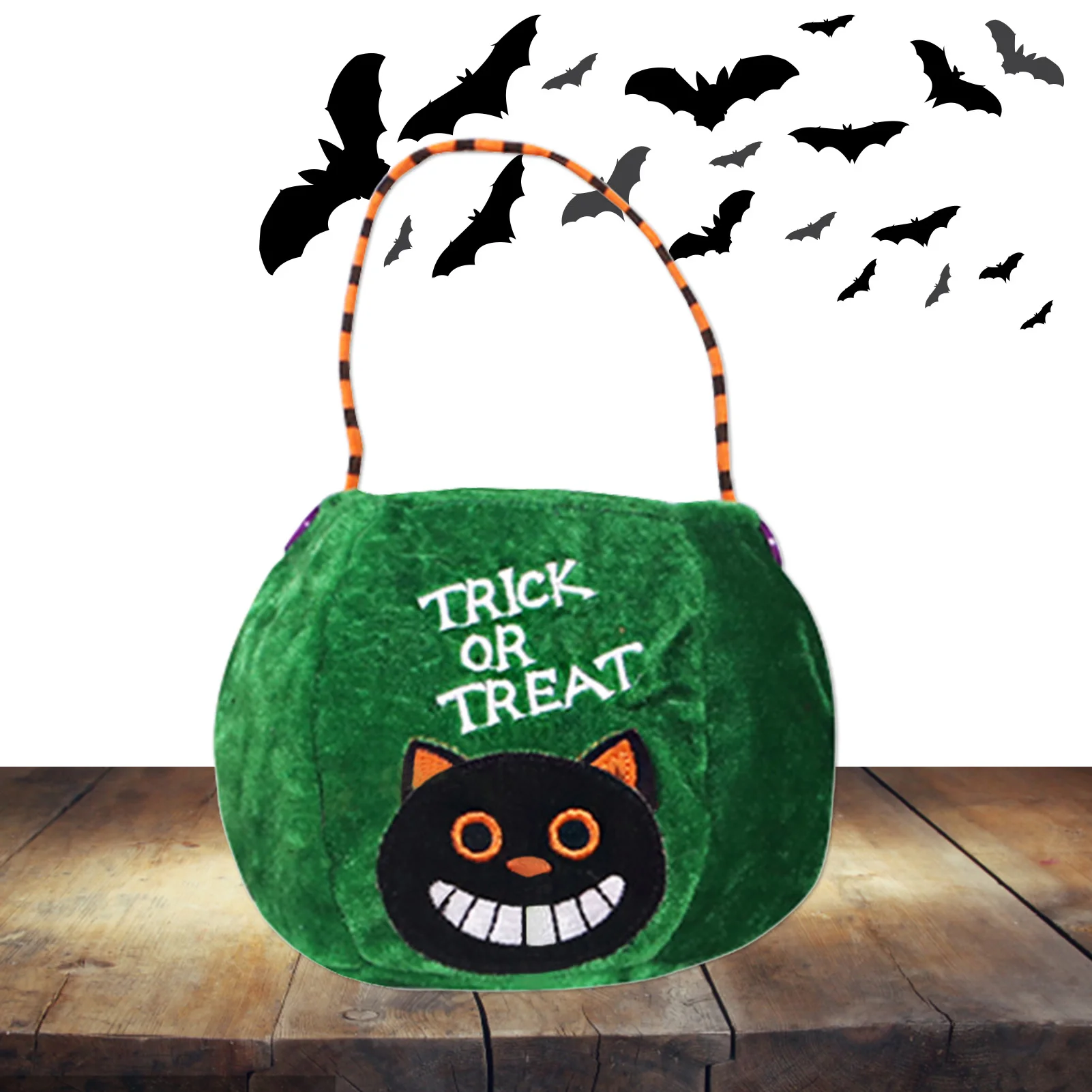 Конфетные Сумки на Хэллоуин с надписью Trick Or Treat большие многоразовые тыквенные мешки для Хэллоуина