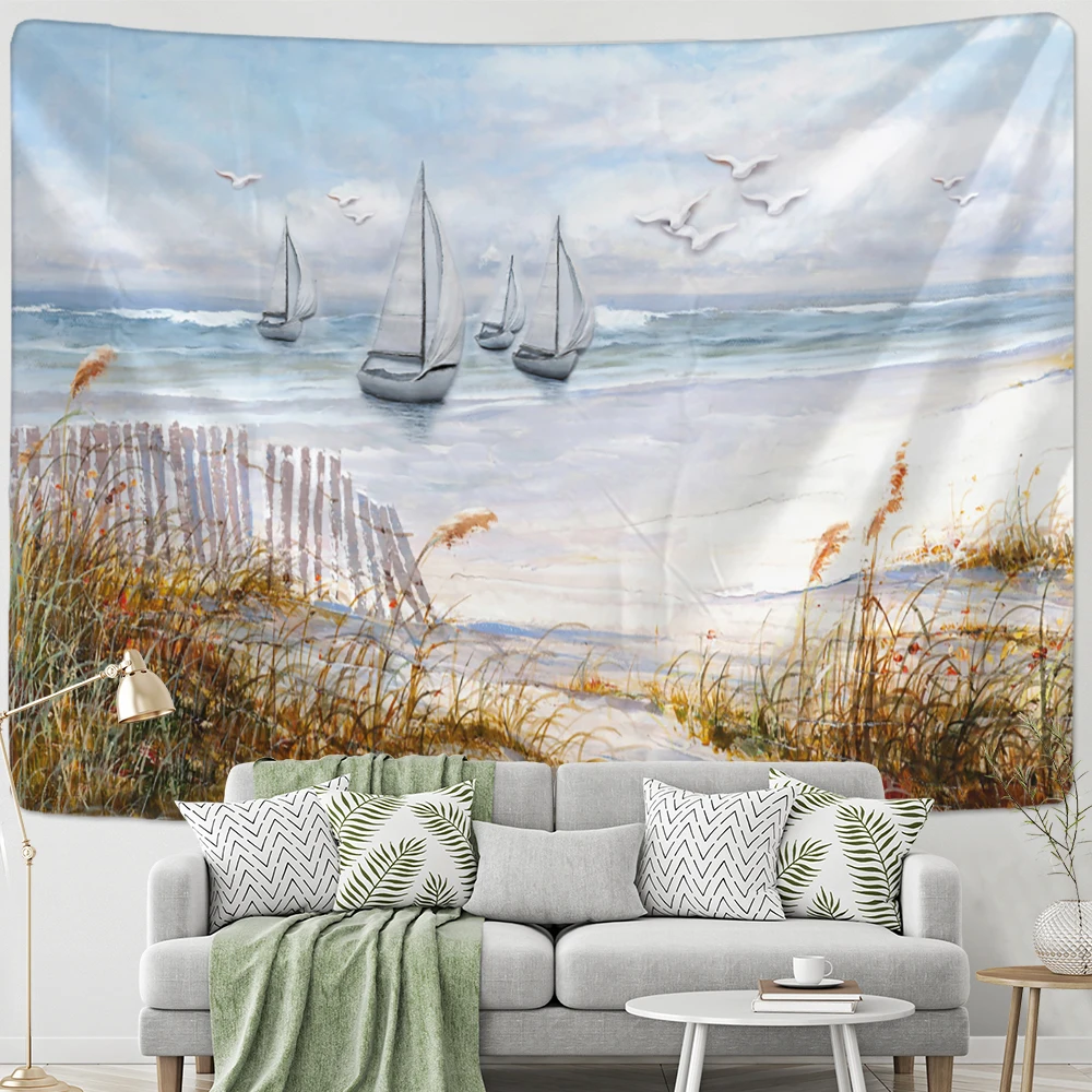 

Bedroom Decor Aesthetic Tapestry Vintage Pastoral Oil Painting Art Wall Hanging Home Living Room Dorm Background Decor Tapiz