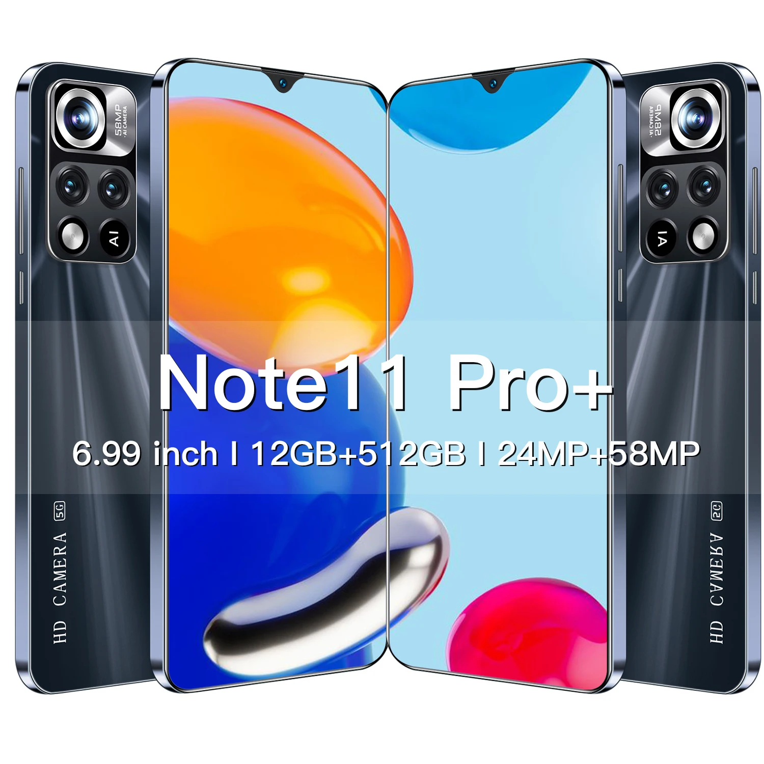 

Смартфон Note 11 Pro +, 6,99 дюйма, 12 + 512 ГБ, Android 11,0