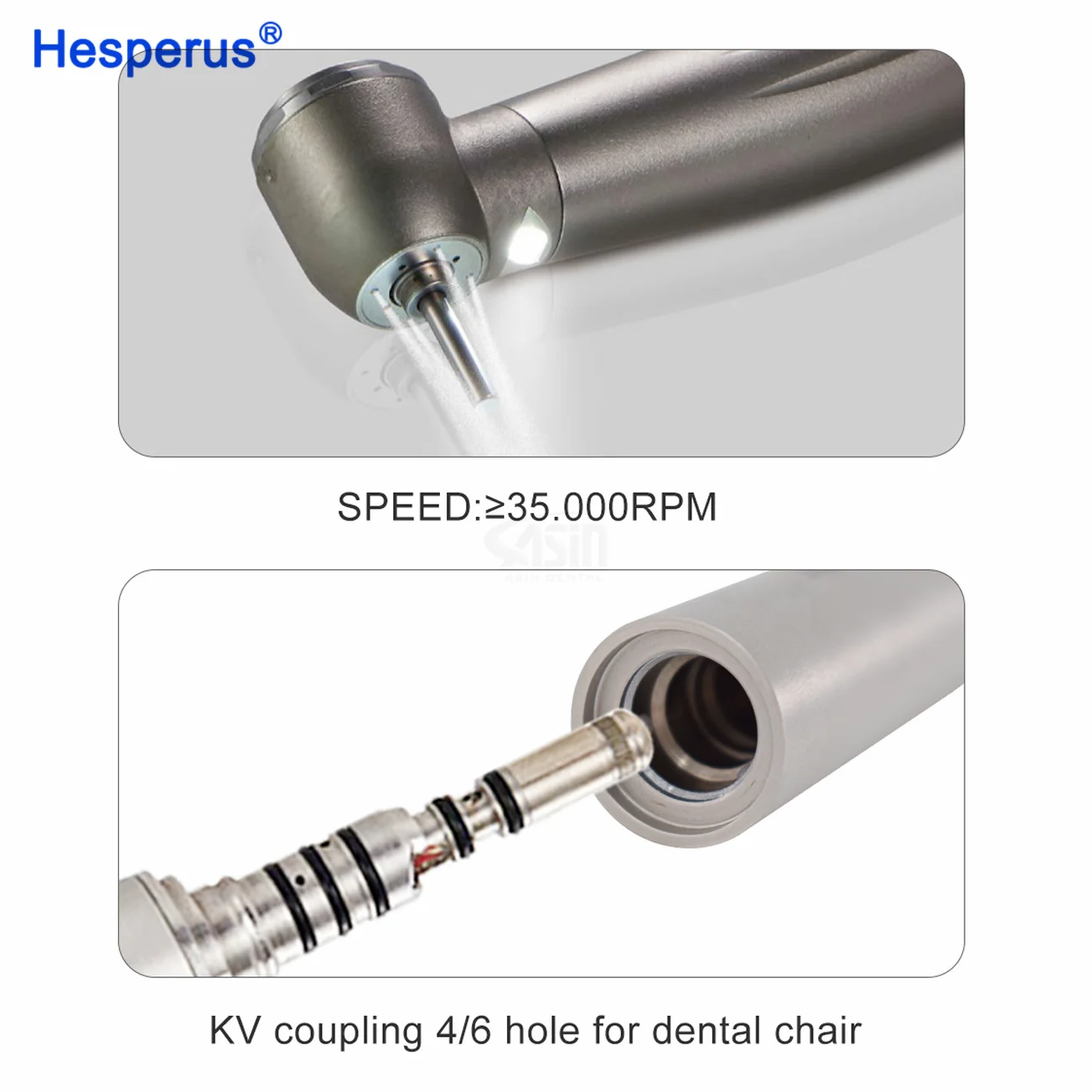 HESPERUS Den tal Оптическое волокно светодиодная турбина высокоскоростной наконечник