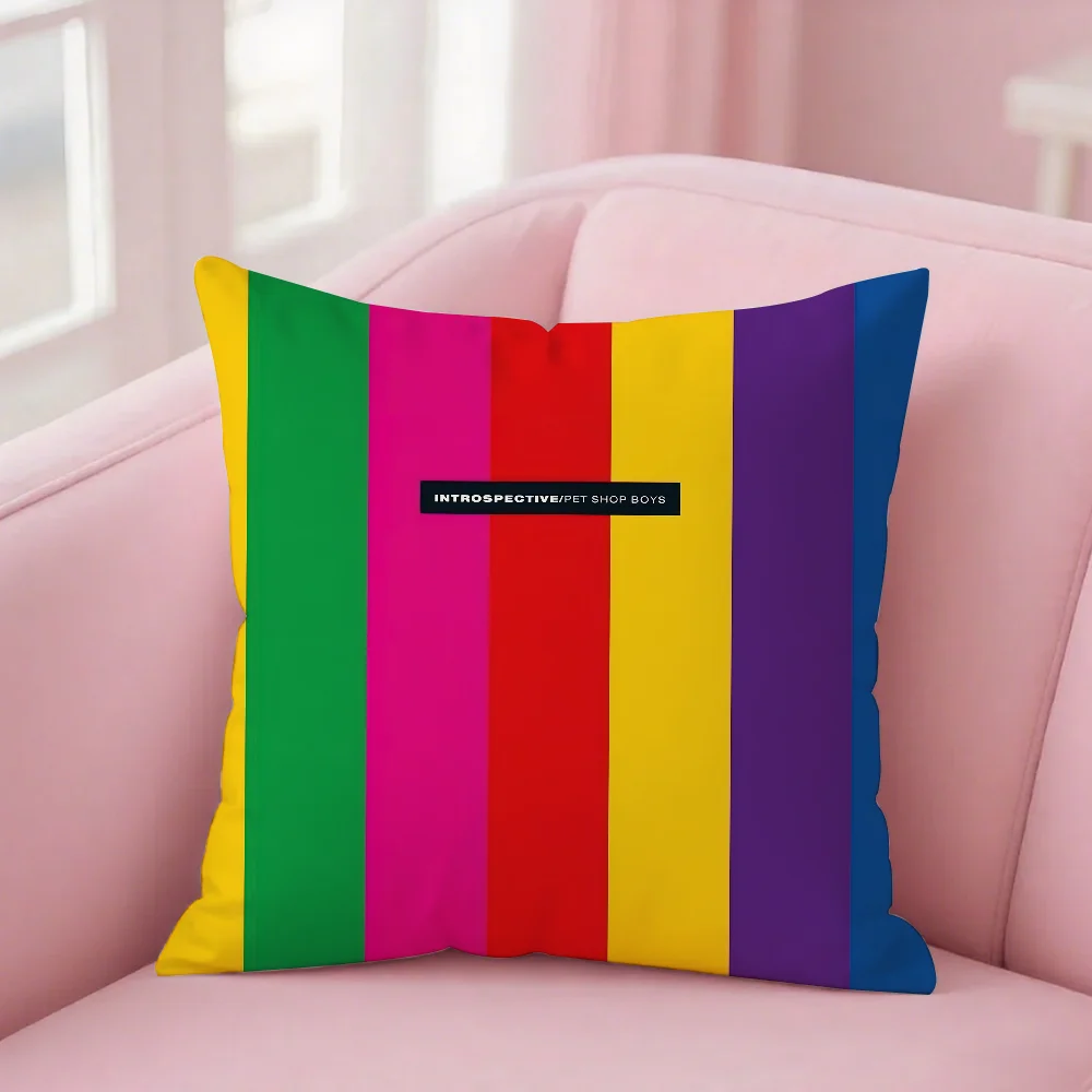 Фото Pet Shop Boys Nonetheless Music Pillow Case Square Double-Sided Printing Short Plush Sofa Cushion Cover Bedroom Bedside Pillow №2