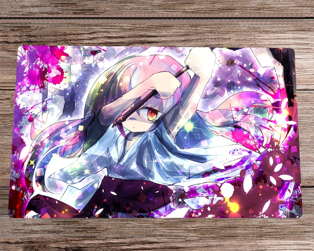 

YuGiOh Playmat Ghost Reaper & Winter Cherries CCG TCG Playmat Trading Card Game Mat & Free Bag Desk Mat Pad Mousepad 60x35cm