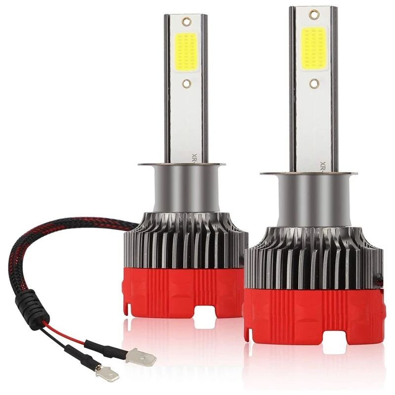 

H1 LED Headlight Bulbs 6000K High Beam Low Beam 55W 8000K Lumens Fog Lamp Bright Waterproof DOB Kit 2 Lamps Rotation
