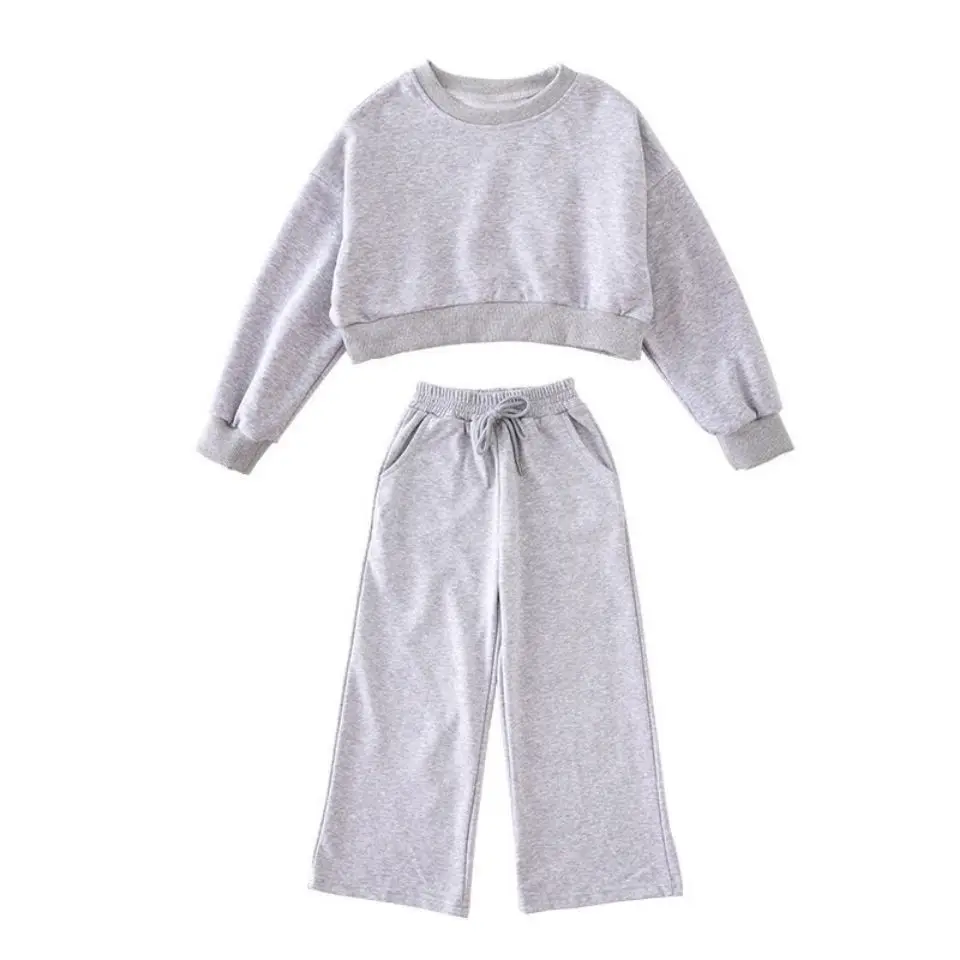 

Girls' Clothing Set Spring and Autumn Children's Clothing Sleeved Sweater + Trousers 2 Pieces of Girl Children's Clothing Set