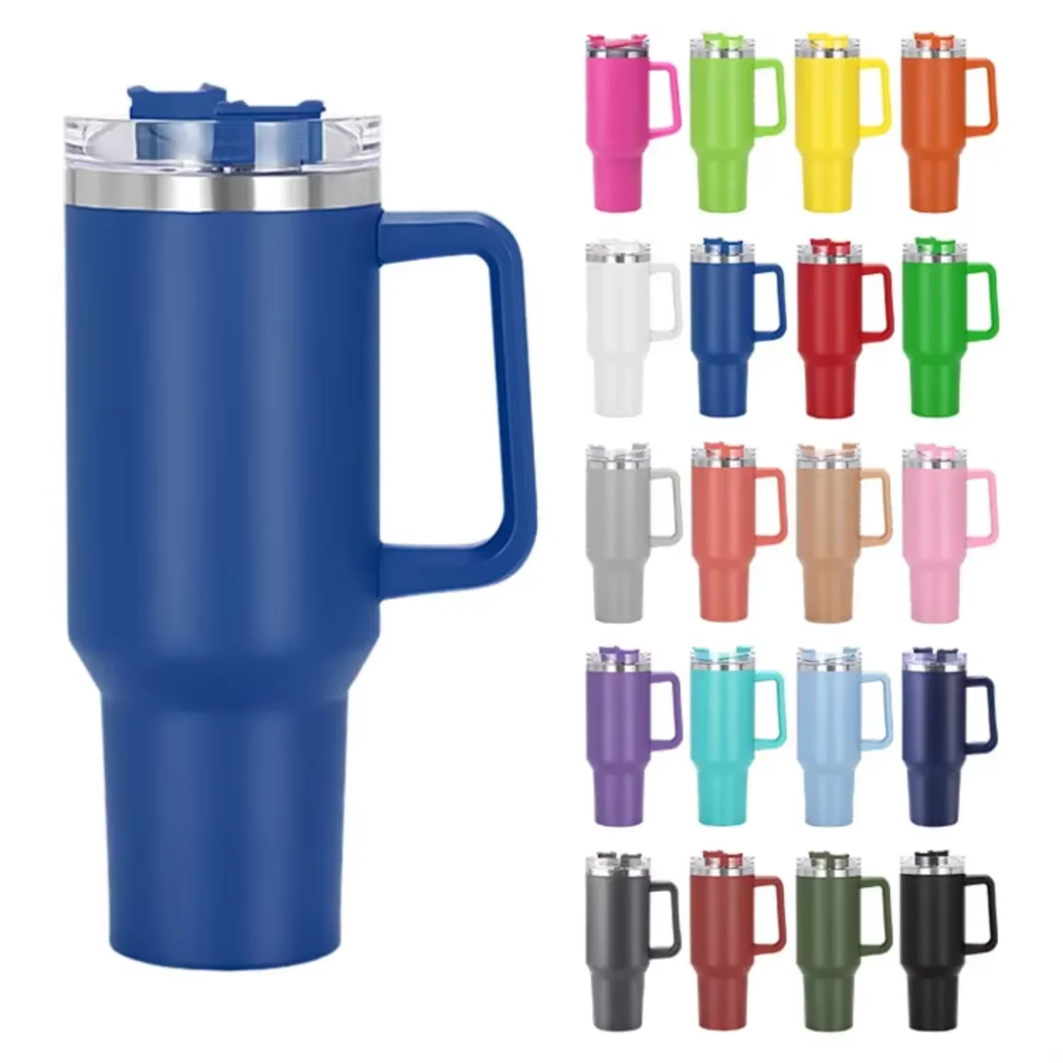 40 унций с ручкой дорожная кружка из нержавеющей стали стакан Bicchiere Isolato Vaso Aislado