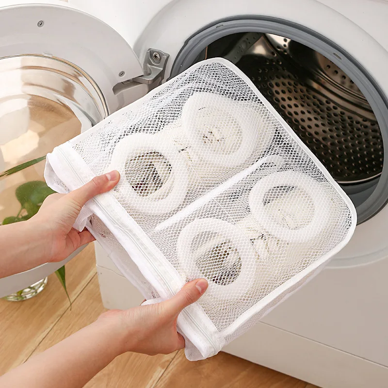 

Mesh Washing Machine Shoes Bag Anti-deformation Zipper Laundry Bag Travel Shoes Clothes Storage Bags Shoes Airing Dry Tool