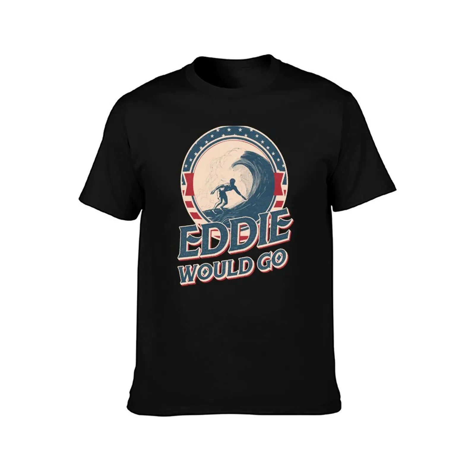 Фото Винтажная футболка Eddie Would Go Surfing Legend Surf Aikau, городская повседневная футболка свободного кроя №2