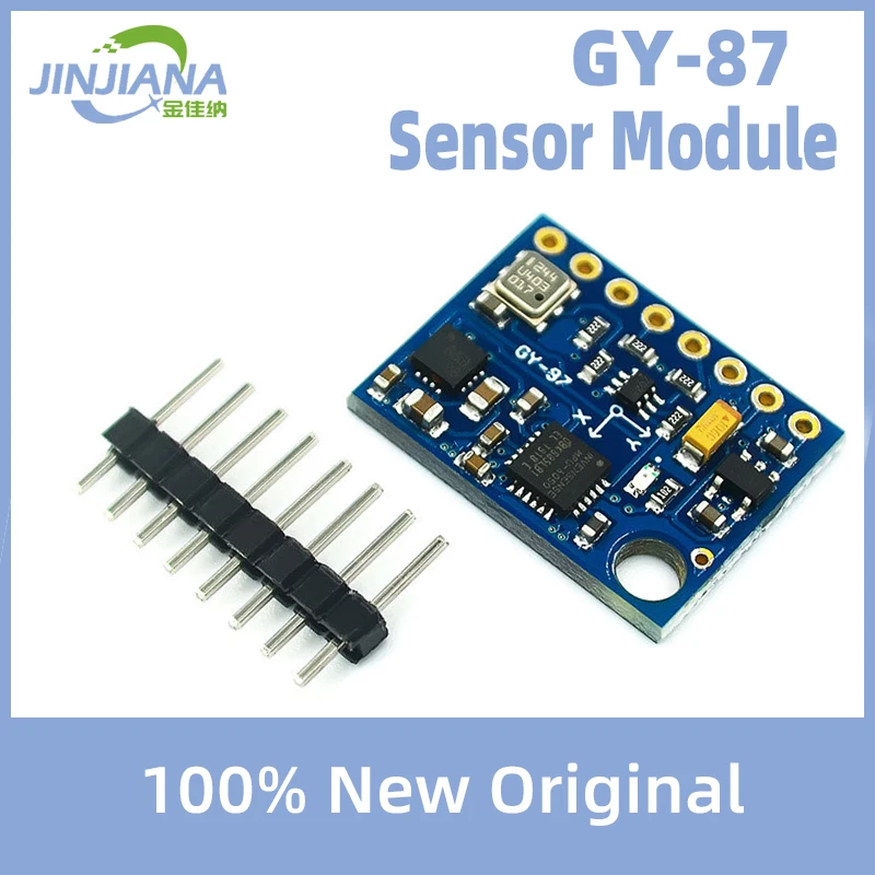 

GY-87 For Arduino Power High Accurancy 10DOF Module MPU6050 HMC5883L BMP180 GY87 Sensor Module 3V-5V GY87