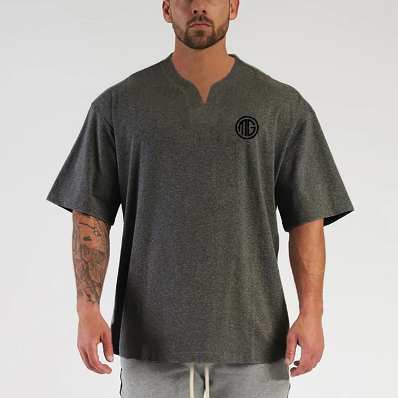 

Летние дышащие рубашки с коротким рукавом, женская футболка, большие размеры, тренировки, Повседневная Высококачественная Мужская одежда