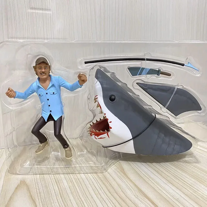 Фото Тони Terrors NECA 03346, фигурка JAWS Hooper, экшн-фигурки, аниме, ПВХ, подвижная модель, кукла, орнамент, игрушки, оригинальный подарок для детей №2