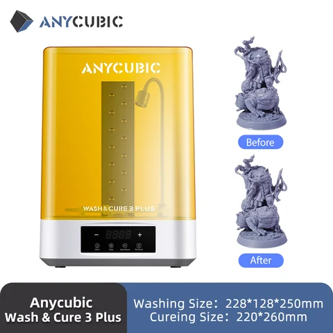 ANYCUBIC Wash&Cure 3/Wash&Cure 3 Plus/Max Для стиральной модели 3D-принтера и модели отверждения 2-в-1 для Photon Mono 2/Photon M3 MAX