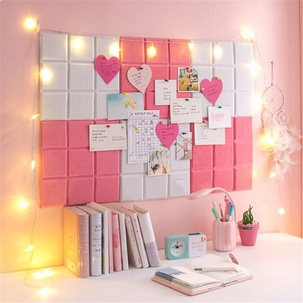 

Nordic Style Adhesive Felt Message Board Schedule Planner Letter Note Board Photo Display Wall Decoration Office Supplies