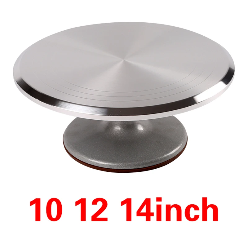 

DIY Cake Stainless steel Turntable Mold Cake Plate Rotating Round Cake Decorating Tools Rotary Table Pastry Supplies Cake Stand