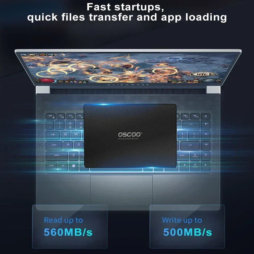 Твердотельный накопитель OSCOO 120 ГБ 240 2 5 дюйма 3D TLC NAND флэш-накопитель SATA3 SSD для