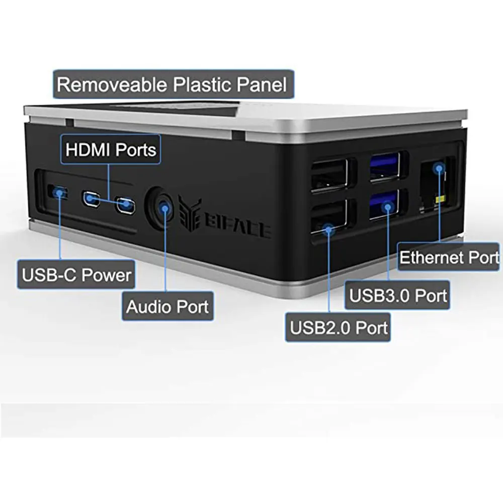 Чехол Aokin для Raspberry Pi 3A + теплоотвод чехол из алюминиевого сплава с двойным