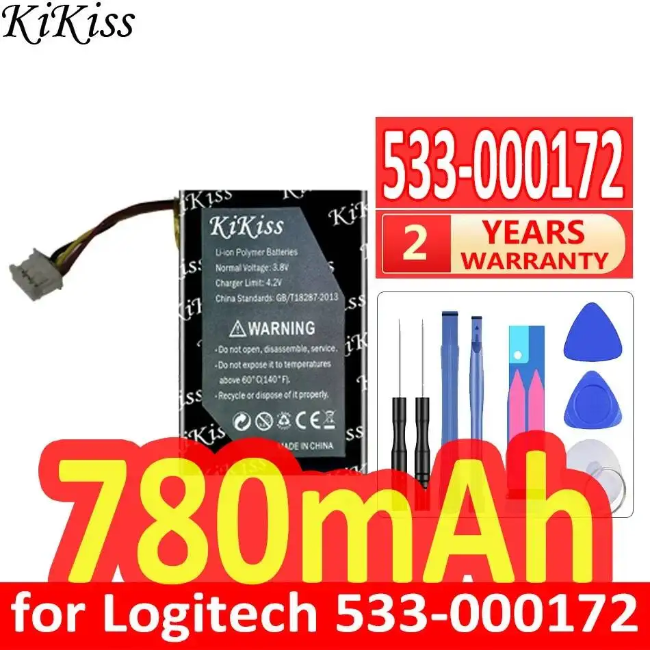 Фото Надежная замена батареи для Logitech 533-000172 L N:2016 1ICP7 26 25 652535 780 мАч №1