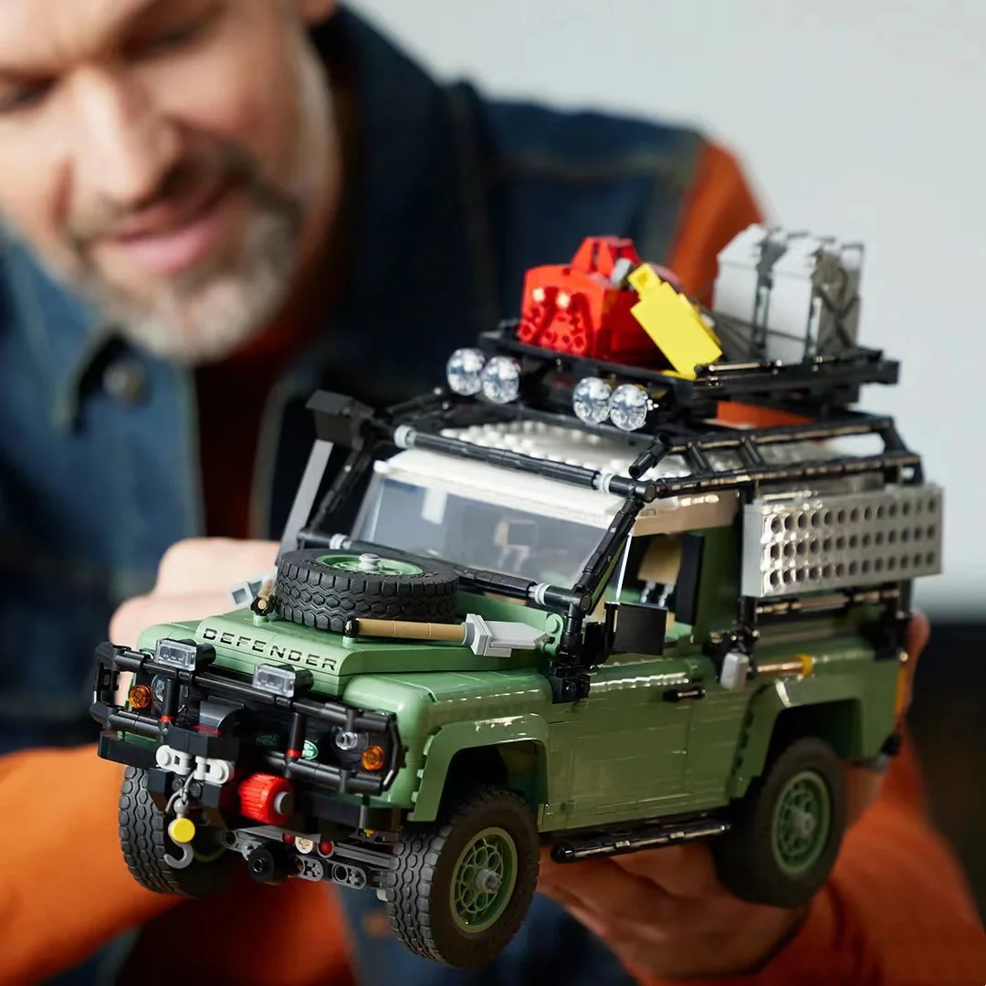 

High-Tech Toys Classic LanDS SUV Rover Defender 90 Model Fit 10317 Super Off-Road Racing Car Building Blocks Bricks Boys Gifts
