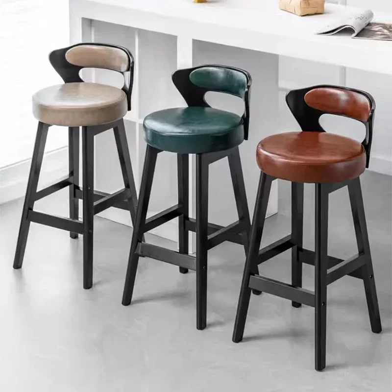 Деревянные барные стулья для макияжа минималистичные роскошные современные