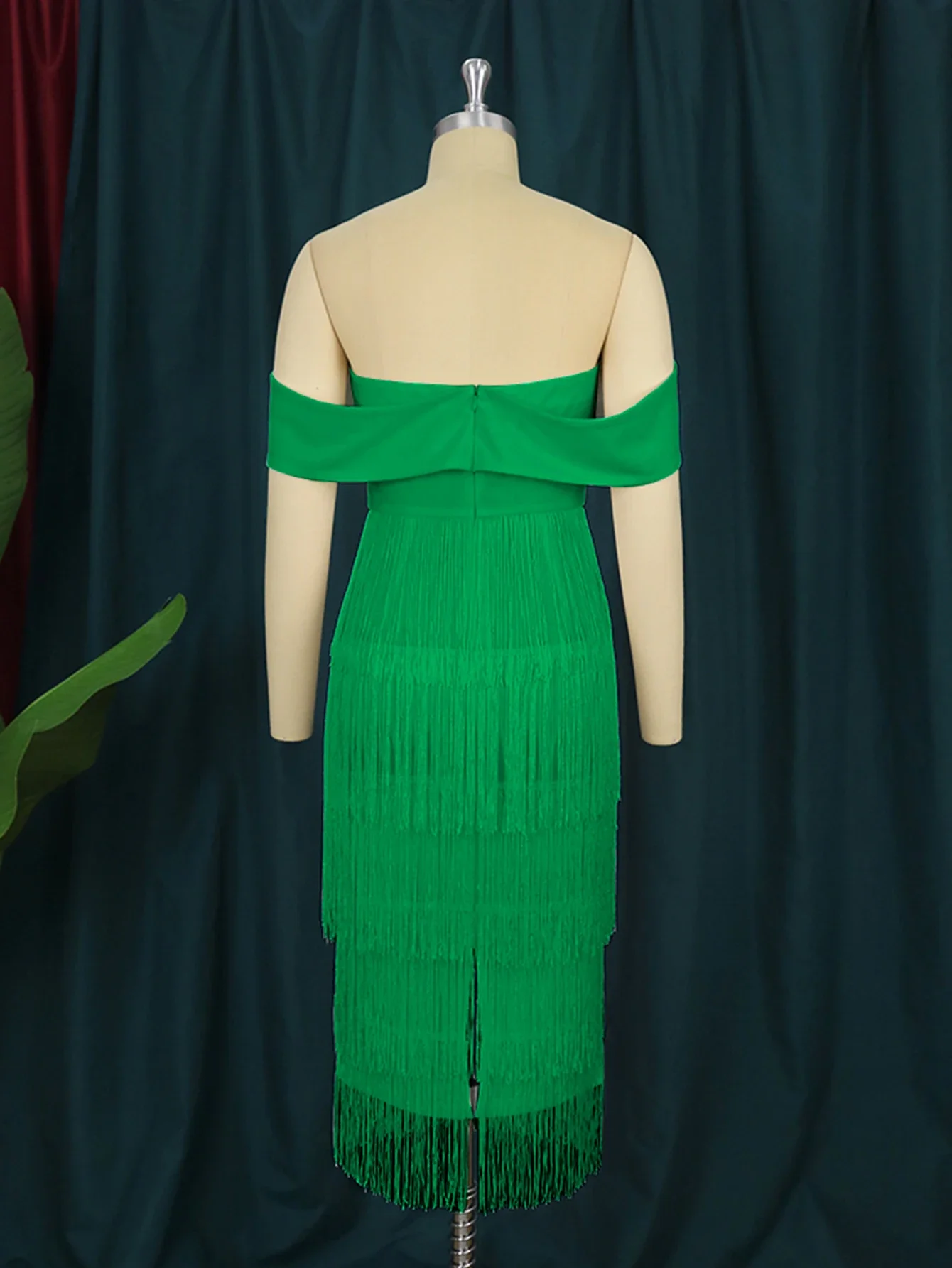 Женское платье с бахромой в стиле Гэтсби без рукавов открытой спиной открытыми