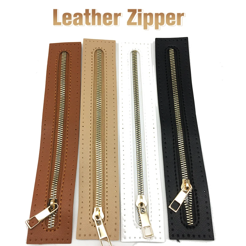 

High Quality DIY Leather Zipper For Crochet Bag Hardware Zipper Bag Accessories