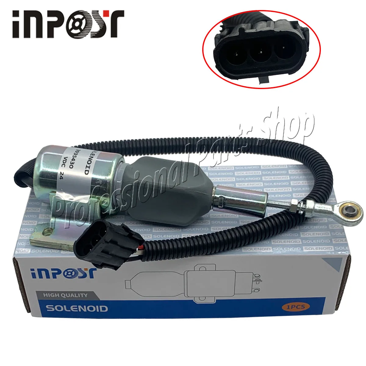 

New Stop Solenoid 3935430 3935432 SA-4891-24 for Cummins 4BT 6CT 6L ISBE ISLE K19 K50