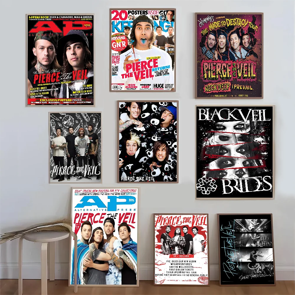 Samoprzylepny художественный постер Pierce The Veil Band белая бумага принты постеры
