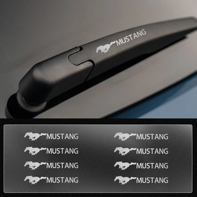 

10pcs Car 3D Metal Sticker Steering Wheel Interior Sticker For Mustang 2005 2006 2007 2008 2009 2016 GT Mach-E 2013 Escala