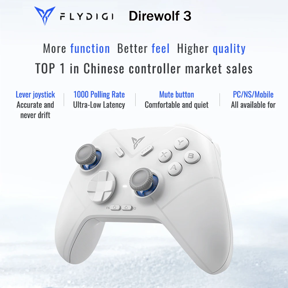 Новый беспроводной контроллер Flydigi Direwolf 3/2 для ПК геймера джойстик HallEffect