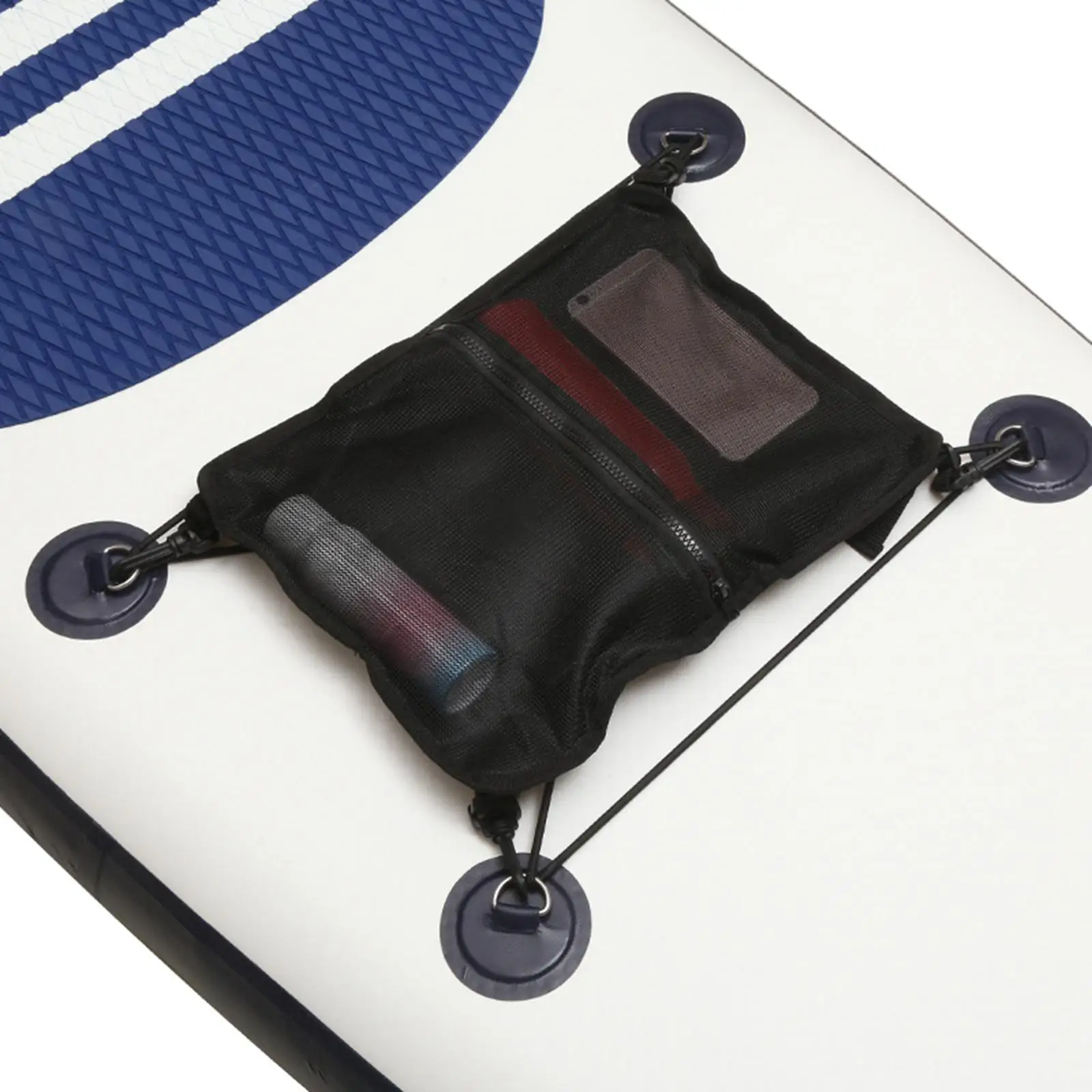 

Sea Kayak Mesh Deck Bag with 4Pcs D Rings Patches Organizer Mesh Storage Bag